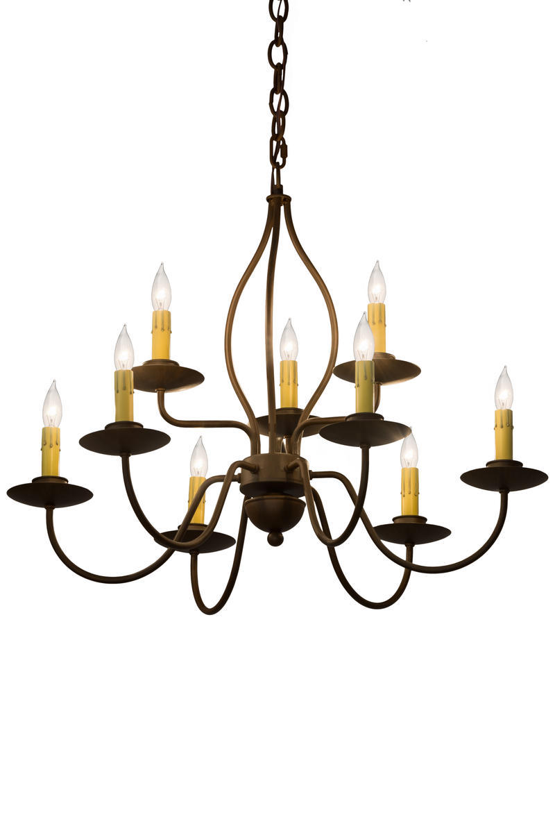 28"W Earl 9 LT Chandelier