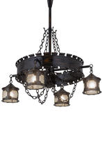 2nd Avenue Designs White 183579 - 40"W Antique Gothic 4 LT Chandelier