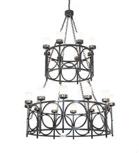 2nd Avenue Designs White 214838 - 54" Wide Porta 20 Light Two Tier Chandelier
