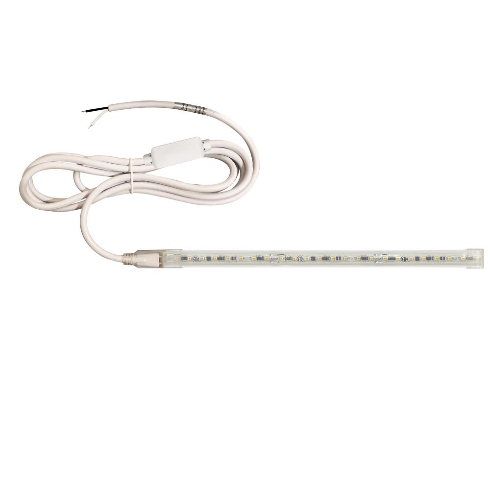 Custom Cut 11-ft, 4-in 120V Continuous LED Tape Light, 330lm / 3.6W per foot, 3000K, w/ Mounting