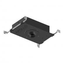 Nora NHAPIC-3R20L24055DP - 3" Apollo Round IC Air-Tight New Construction Housing w/ 1.625" to 2" Ceiling Collar,