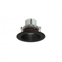 Nora NLCBC2-45227BZBZ/10 - 4" Cobalt Click Round Retrofit Baffle, 1000lm / 12W, 2700K, Bronze Baffle / Bronze Flange