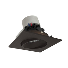 Nora NPR-4SC27XBZ - 4" Pearl LED Square Adjustable Cone Retrofit, 1000lm / 12W, 2700K, Bronze Reflector / Bronze