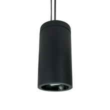 Nora NYLD2-6P10140BBB4 - 6" Cobalt Pendant Mount Cylinder, White, 1000L, 4000K, Black/Black Reflector, 120V
