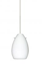 Besa Lighting RXP-171307-SN - Besa Pendant Pera 6 Satin Nickel Opal Matte 1x50W Halogen
