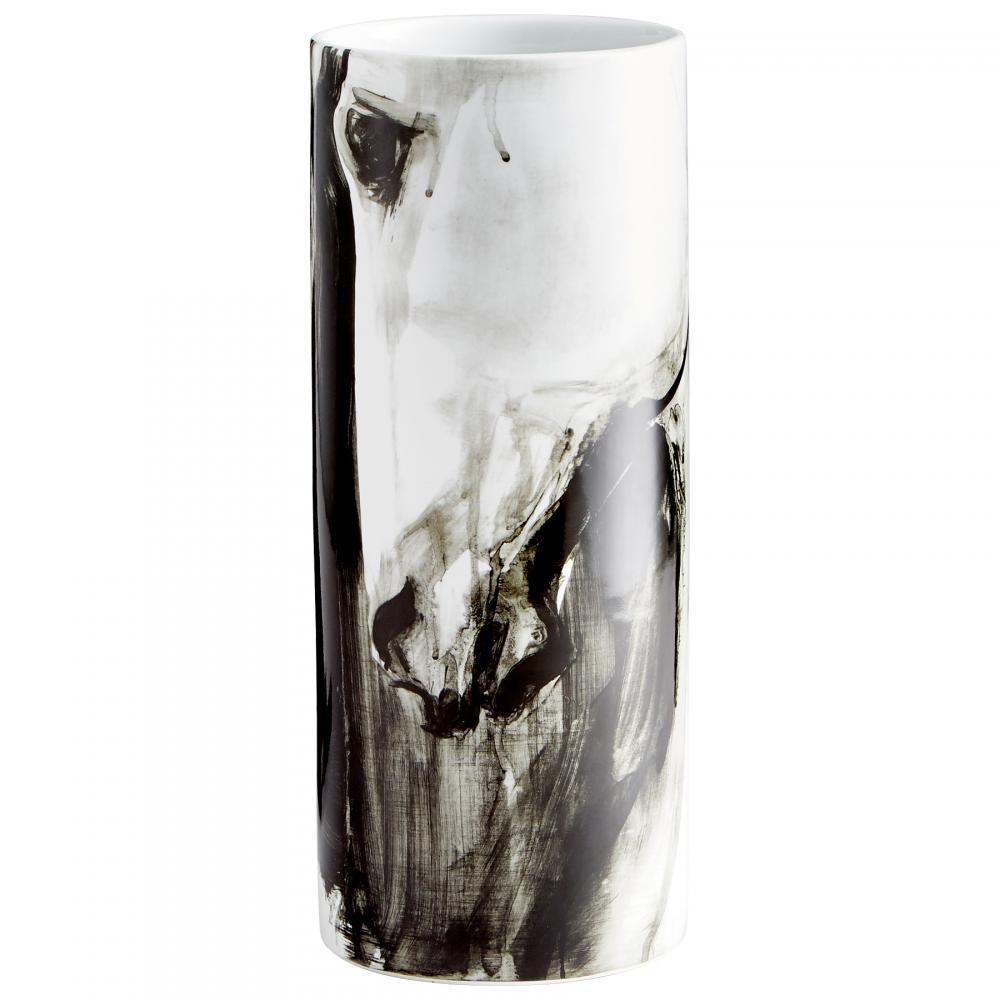 Stallion Vase Black And White