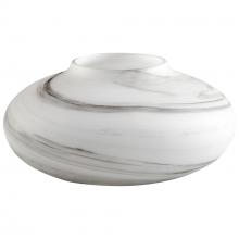 Cyan Designs 10467 - Moon Mist Vase White And Black Swirl - Small