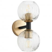 Cyan Designs 10964 - Helios Wall Mount Black & Aged Brass