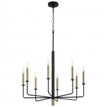 Cyan Designs 10967 - Apollo Chandelier Noir & Aged Brass - Small