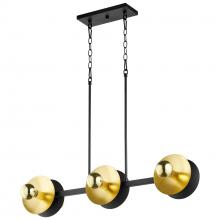 Cyan Designs 10979 - Artemis Chandelier Noir And Gold Leaf - Small