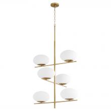 Cyan Designs 11272 - Pod Chandelier Aged Brass - Large