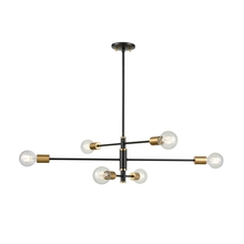 DVI DVP41102BR+GR - LAKE LOFT 6 LT PENDANT