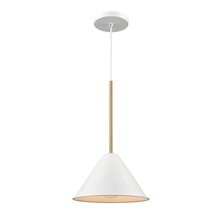 DVI DVP46110MW+BR - LILY 10" 1 LT PENDANT