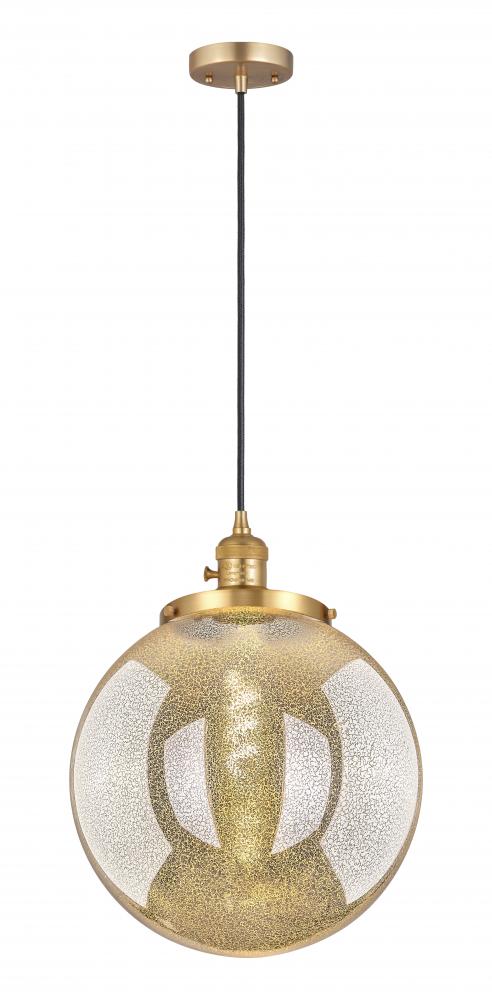 Beacon - 1 Light - 14 inch - Satin Gold - Cord hung - Mini Pendant