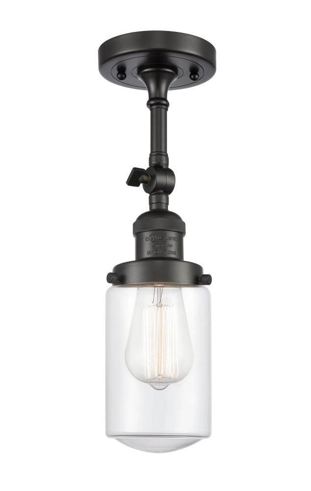 Dover - 1 Light - 5 inch - Oil Rubbed Bronze - Adjustable Semi-Flush Mount