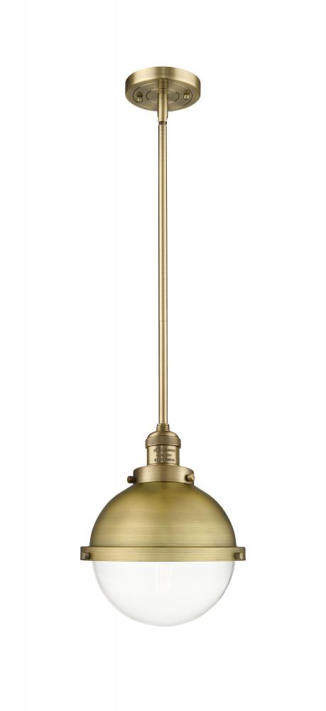 Hampden - 1 Light - 9 inch - Matte Black - Stem Hung - Mini Pendant