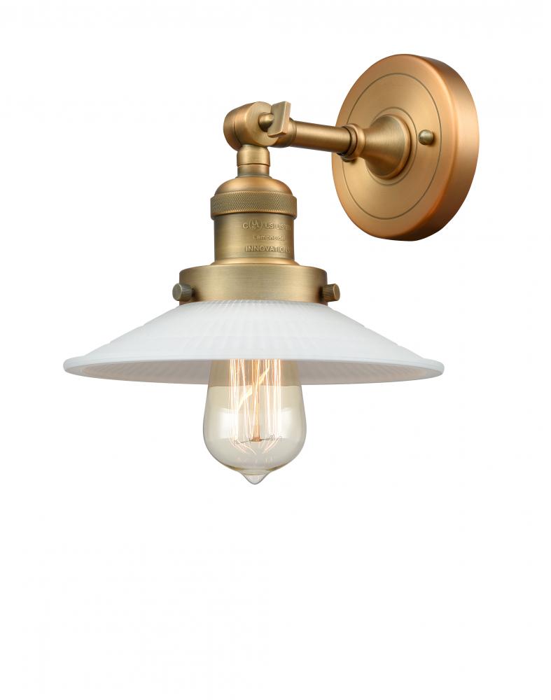 Halophane - 1 Light - 9 inch - Brushed Brass - Adjustable Sconce