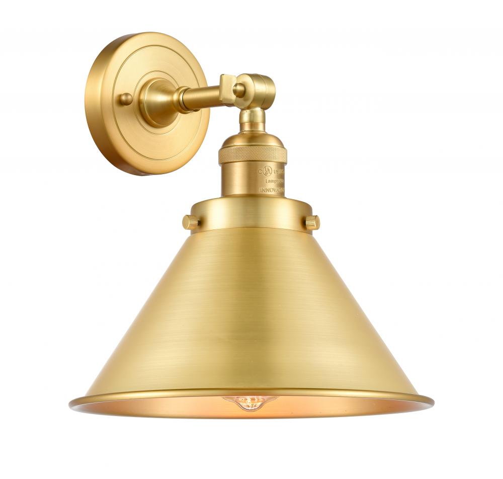Briarcliff - 1 Light - 10 inch - Satin Gold - Adjustable Sconce