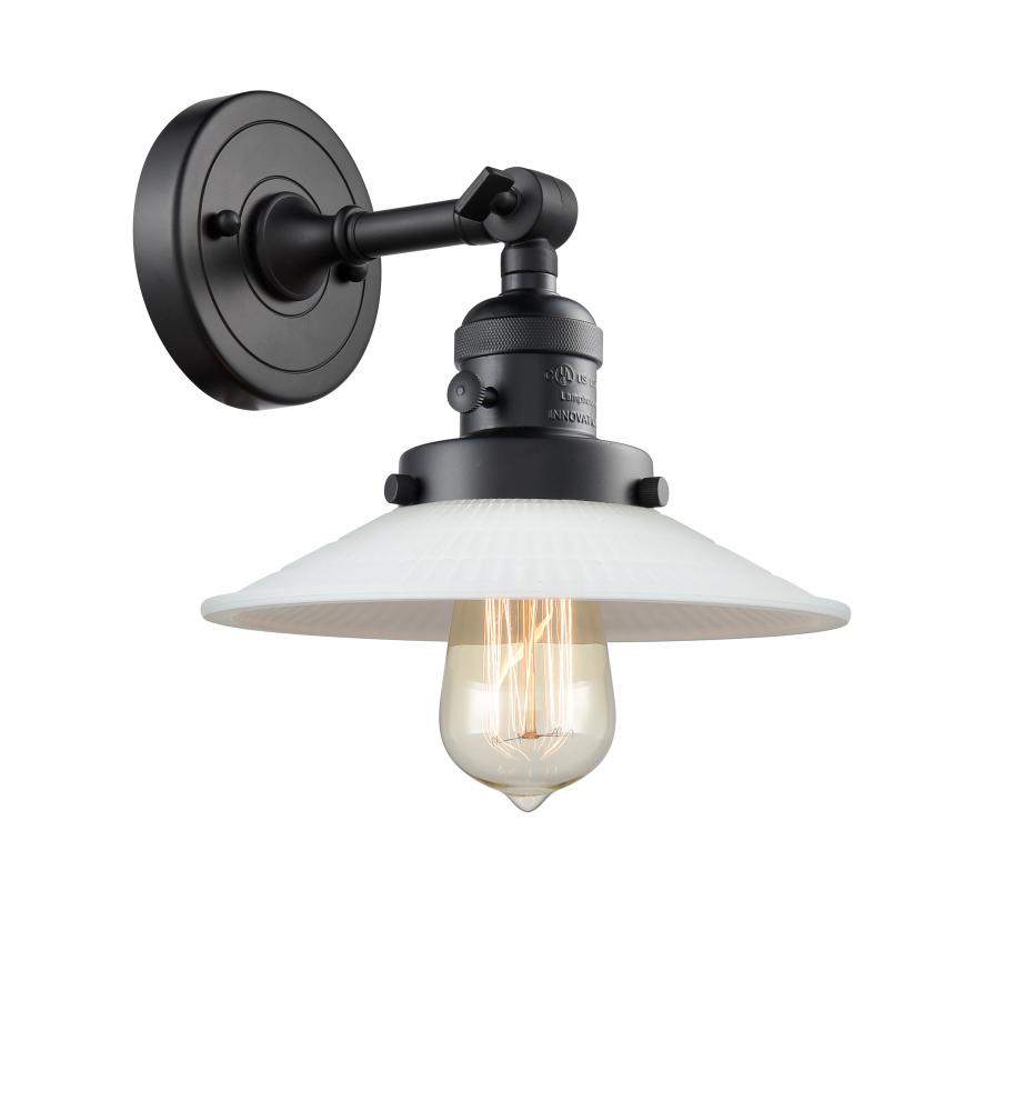 Halophane - 1 Light - 9 inch - Matte Black - Adjustable Sconce