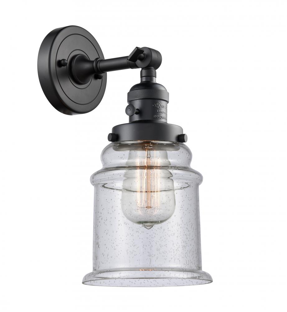 Canton - 1 Light - 7 inch - Matte Black - Adjustable Sconce