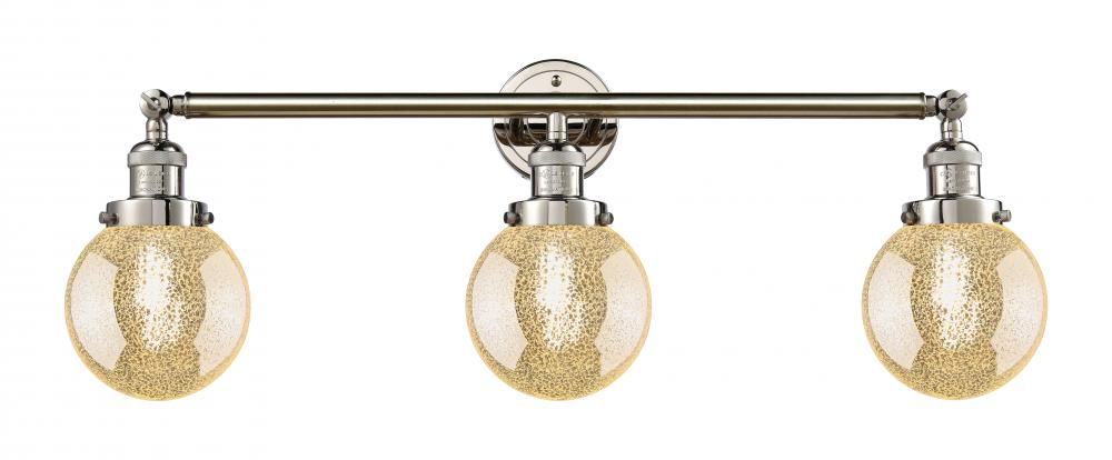 Beacon - 3 Light - 30 inch - Polished Nickel - Bath Vanity Light