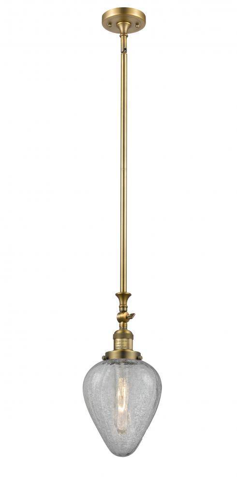 Geneseo - 1 Light - 7 inch - Brushed Brass - Stem Hung - Adjustable Mini Pendant