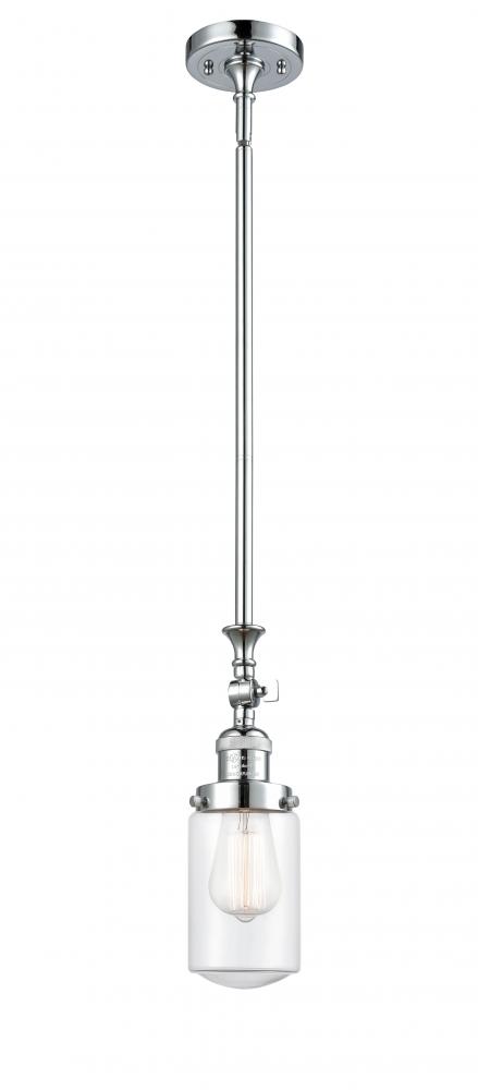 Dover - 1 Light - 5 inch - Polished Chrome - Stem Hung - Adjustable Mini Pendant