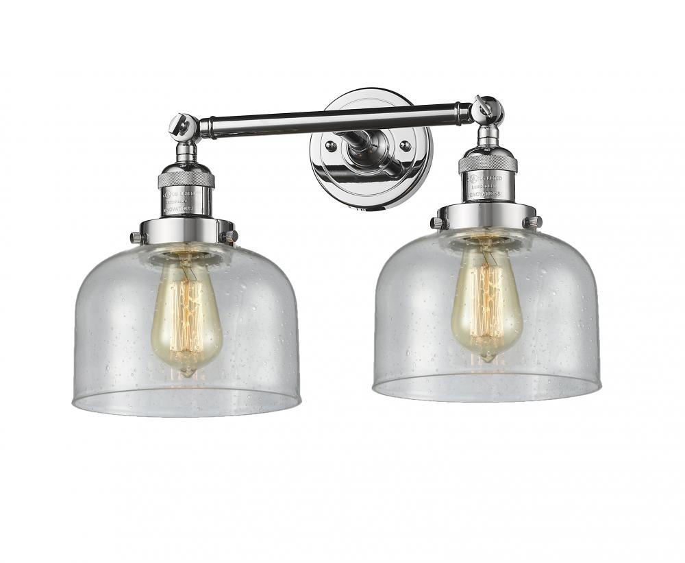 Bell - 2 Light - 19 inch - Polished Chrome - Adjustable Bath Vanity Light