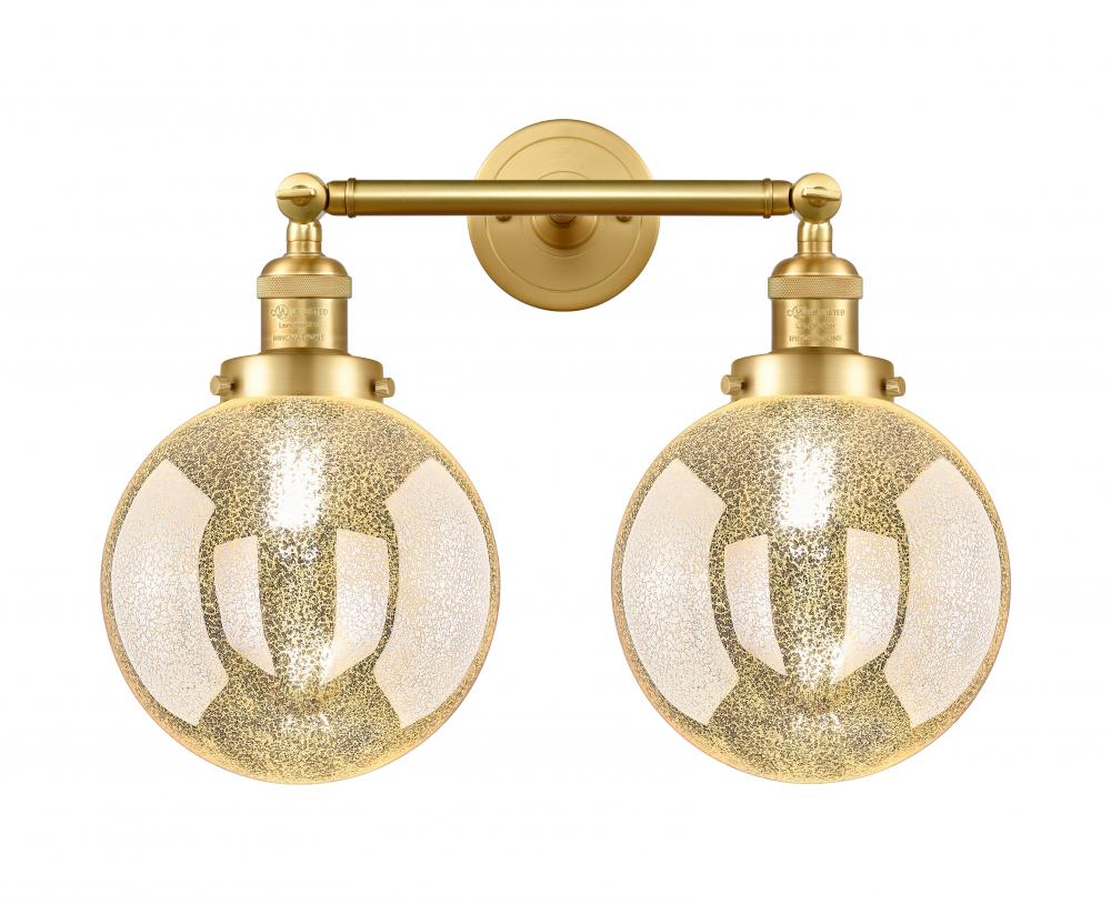Beacon - 2 Light - 19 inch - Satin Gold - Adjustable Bath Vanity Light