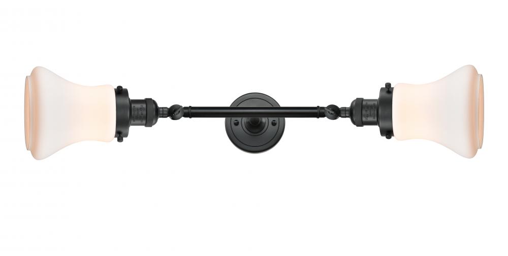 Bellmont - 2 Light - 6 inch - Matte Black - Adjustable Bath Vanity Light