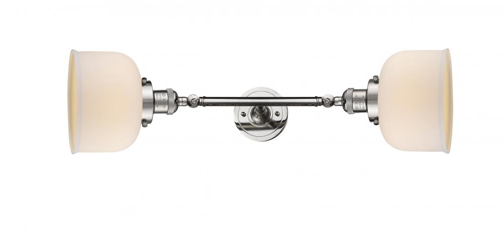 Bell - 2 Light - 8 inch - Polished Nickel - Adjustable Bath Vanity Light