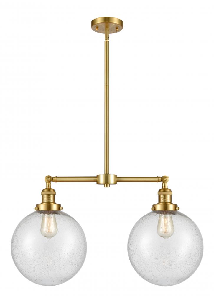 Beacon - 2 Light - 25 inch - Satin Gold - Stem Hung - Adjustable Island Light