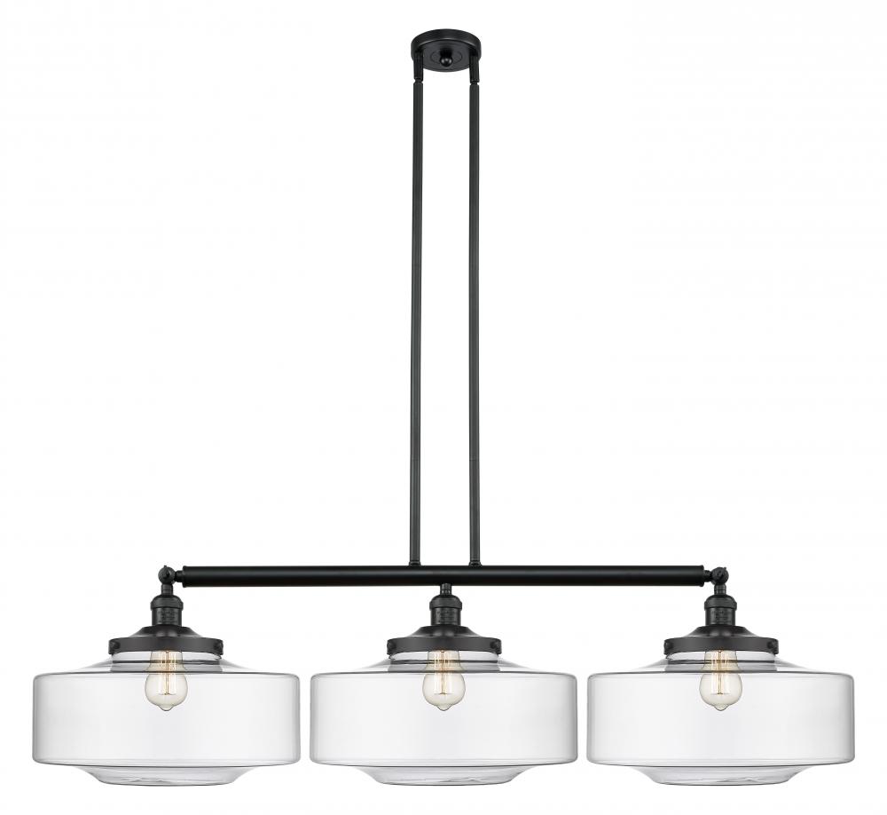 Bridgeton - 3 Light - 50 inch - Matte Black - Stem Hung - Adjustable Island Light