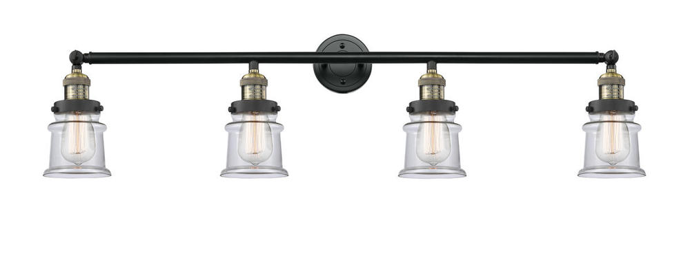Canton - 4 Light - 42 inch - Black Antique Brass - Adjustable Bath Vanity Light
