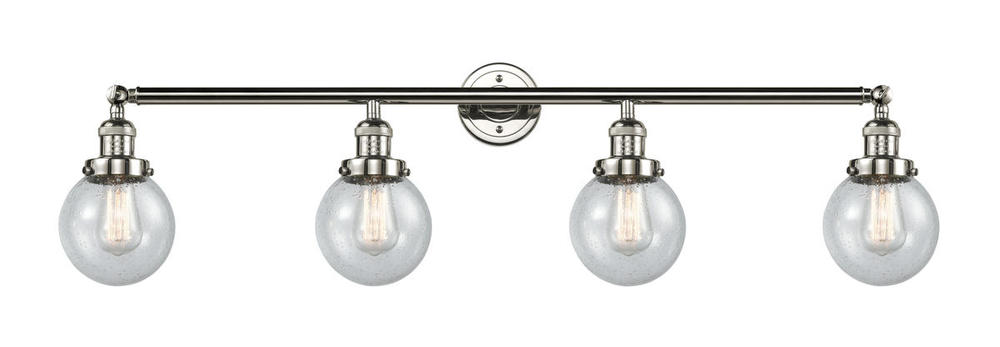 Beacon - 4 Light - 42 inch - Polished Nickel - Adjustable Bath Vanity Light
