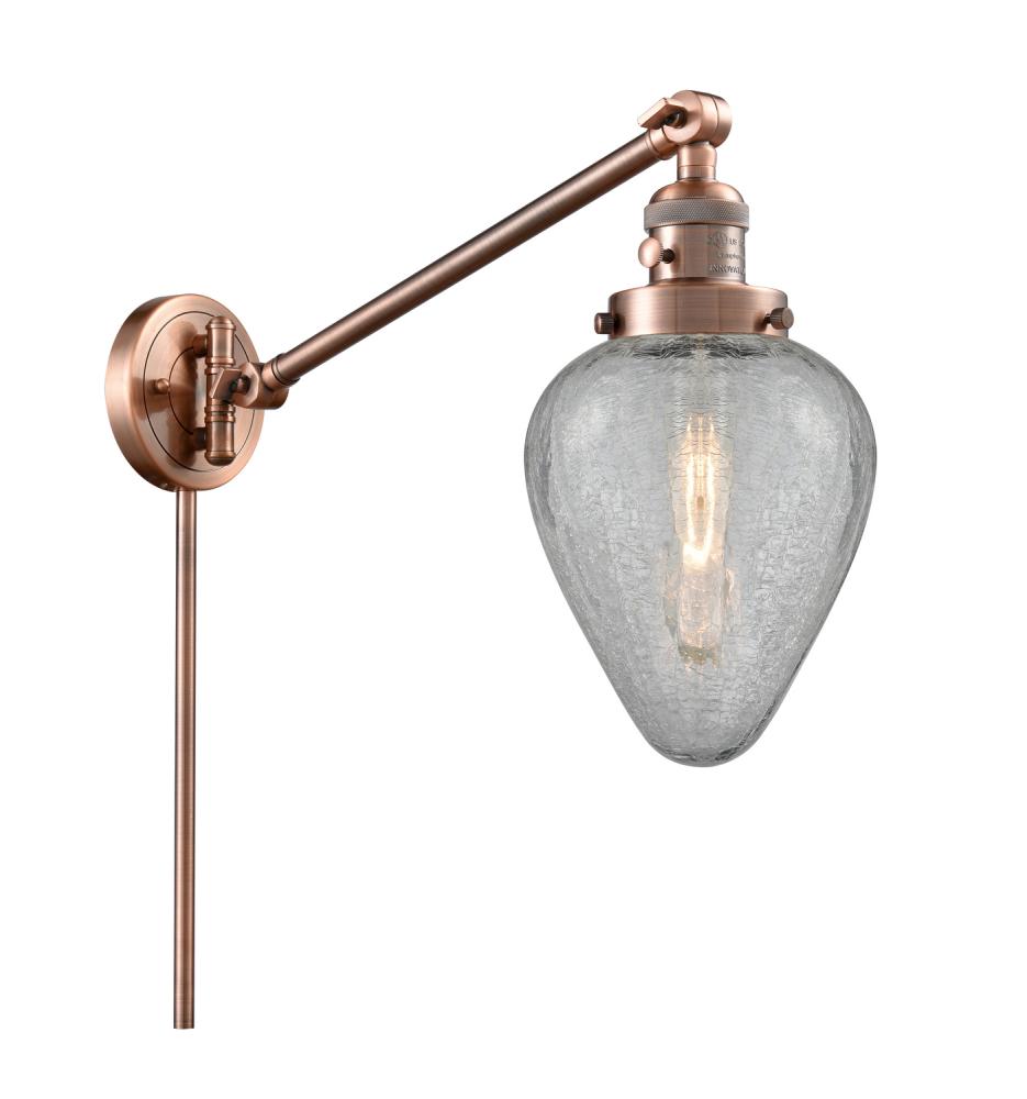 Geneseo - 1 Light - 8 inch - Antique Copper -Adjustable Swing Arm