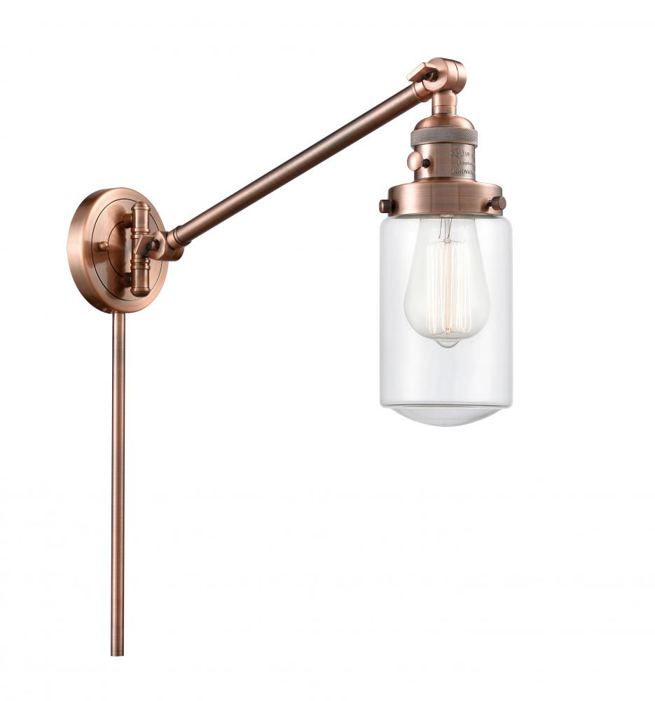Dover - 1 Light - 5 inch - Antique Copper -Adjustable Swing Arm