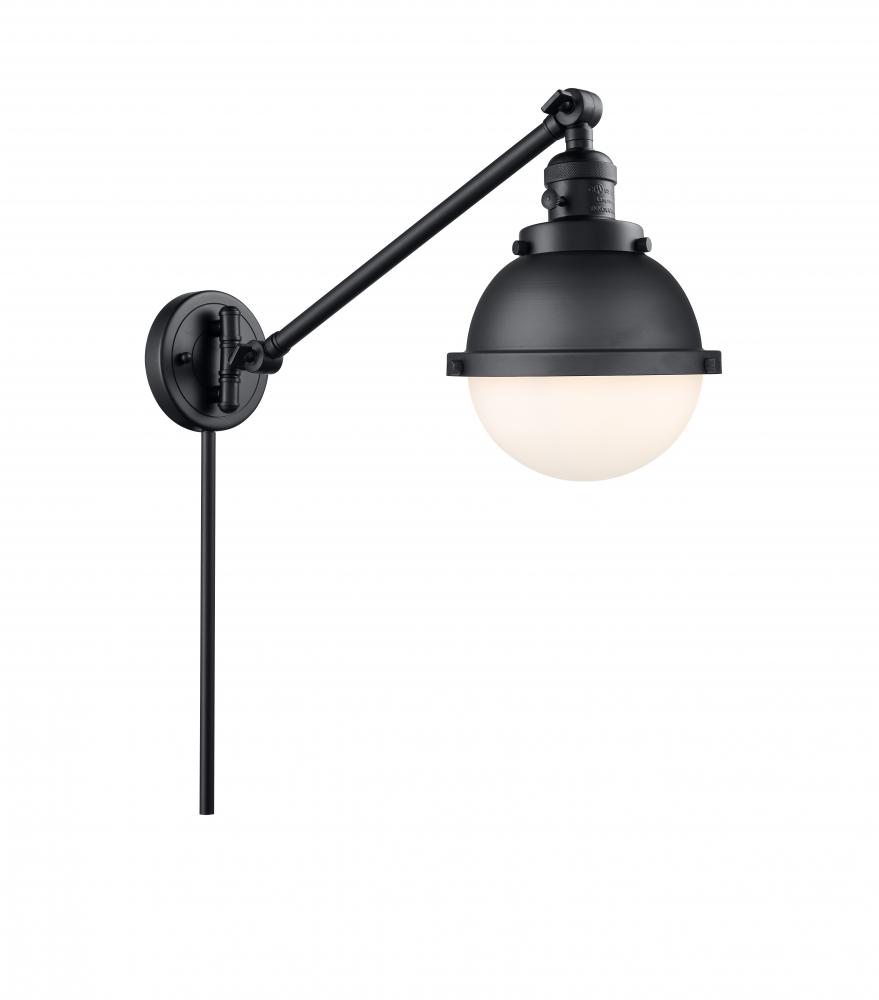 Hampden - 1 Light - 7 inch - Matte Black -Adjustable Swing Arm