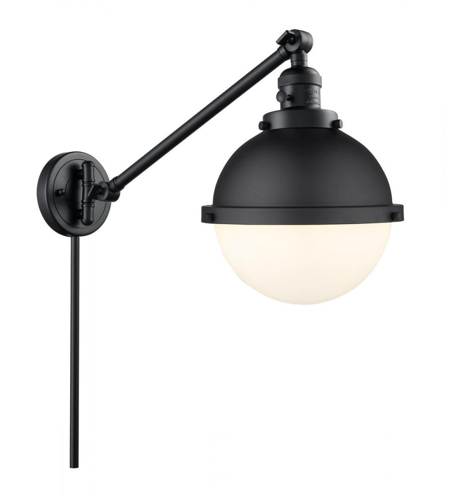 Hampden - 1 Light - 9 inch - Matte Black -Adjustable Swing Arm