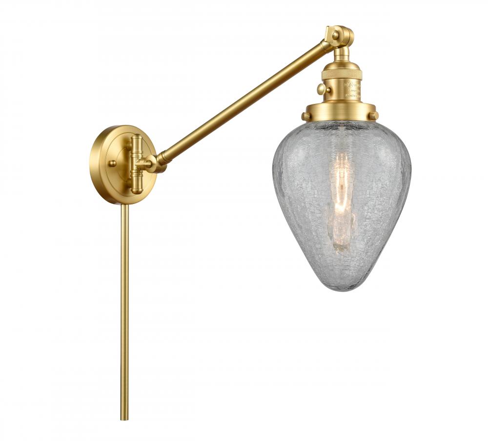 Geneseo - 1 Light - 8 inch - Satin Gold -Adjustable Swing Arm