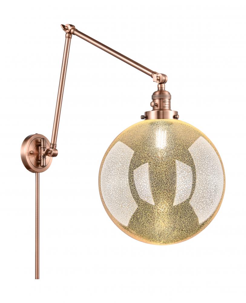 Beacon - 1 Light - 12 inch - Antique Copper -Adjustable Swing Arm