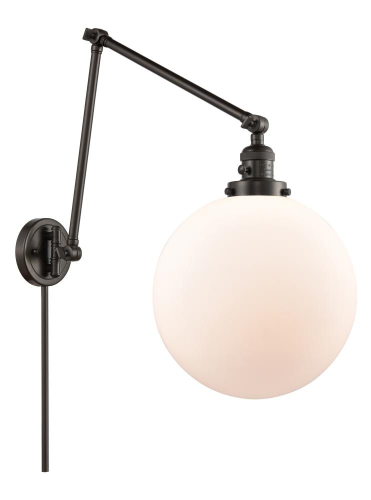 Beacon - 1 Light - 12 inch - Oil Rubbed Bronze -Adjustable Swing Arm
