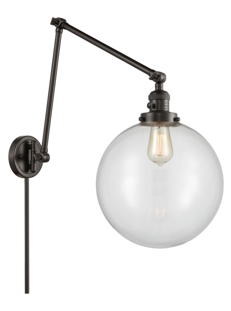 Beacon - 1 Light - 12 inch - Oil Rubbed Bronze -Adjustable Swing Arm