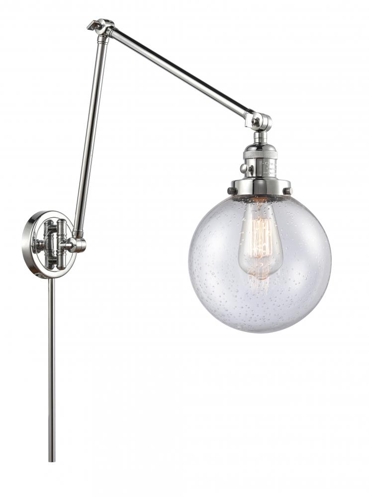 Beacon - 1 Light - 8 inch - Polished Chrome -Adjustable Swing Arm