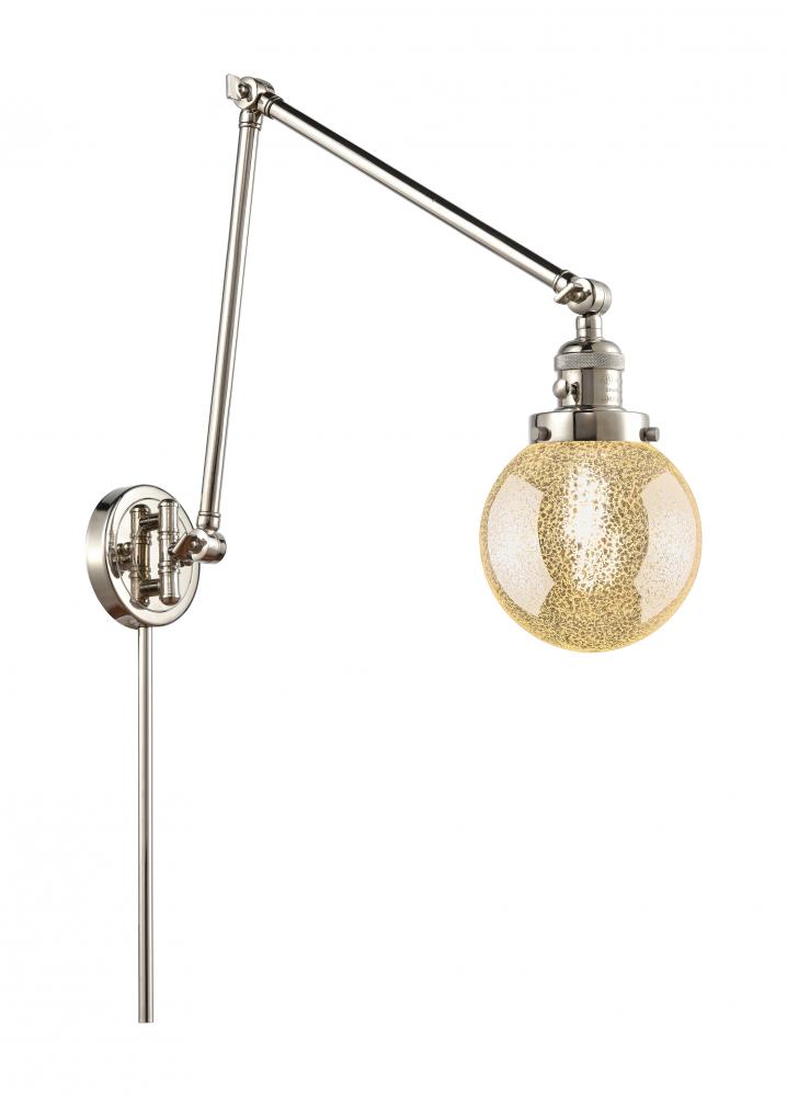 Beacon - 1 Light - 6 inch - Polished Nickel -Adjustable Swing Arm
