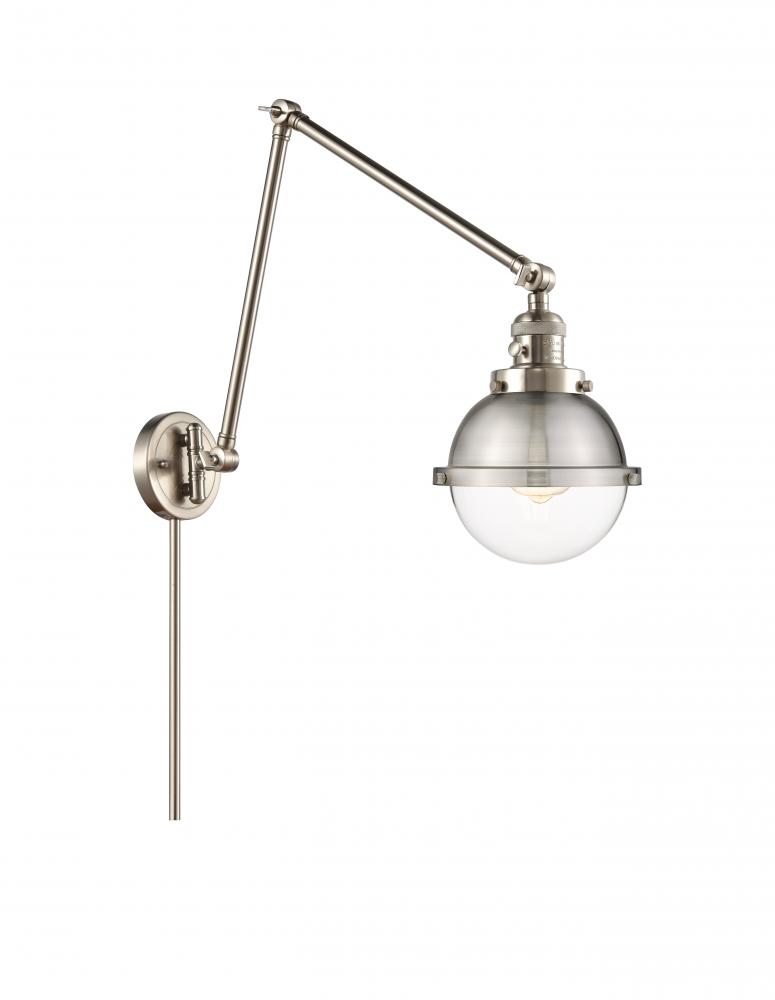 Hampden - 1 Light - 7 inch - Brushed Satin Nickel -Adjustable Swing Arm
