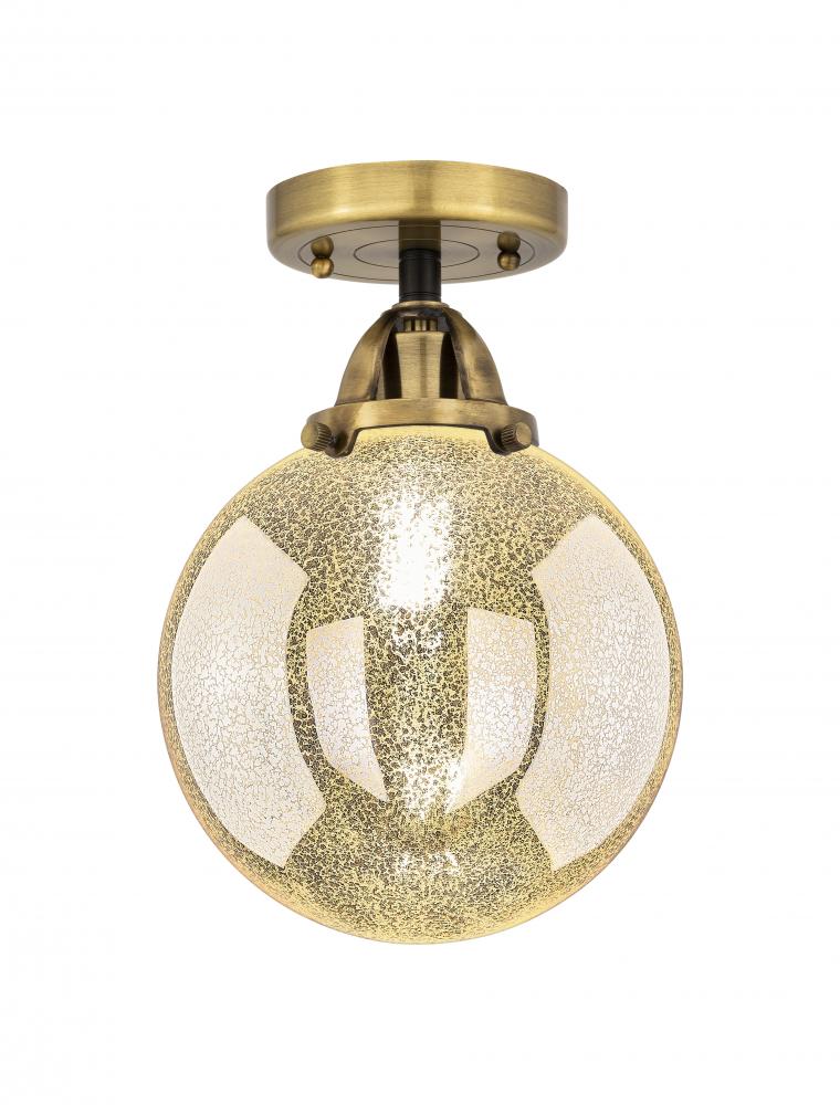 Beacon - 1 Light - 8 inch - Black Antique Brass - Semi-Flush Mount