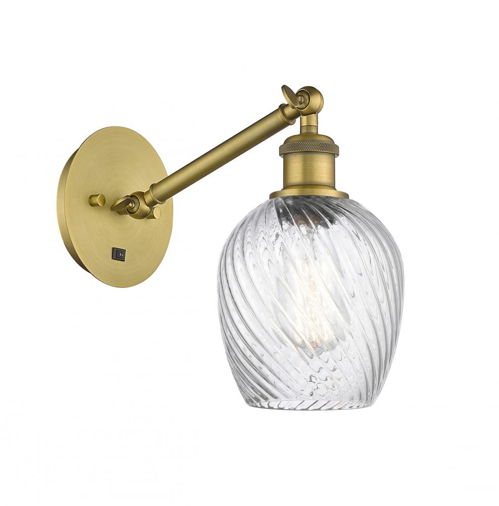 Salina - 1 Light - 6 inch - Brushed Brass - Adjustable Sconce