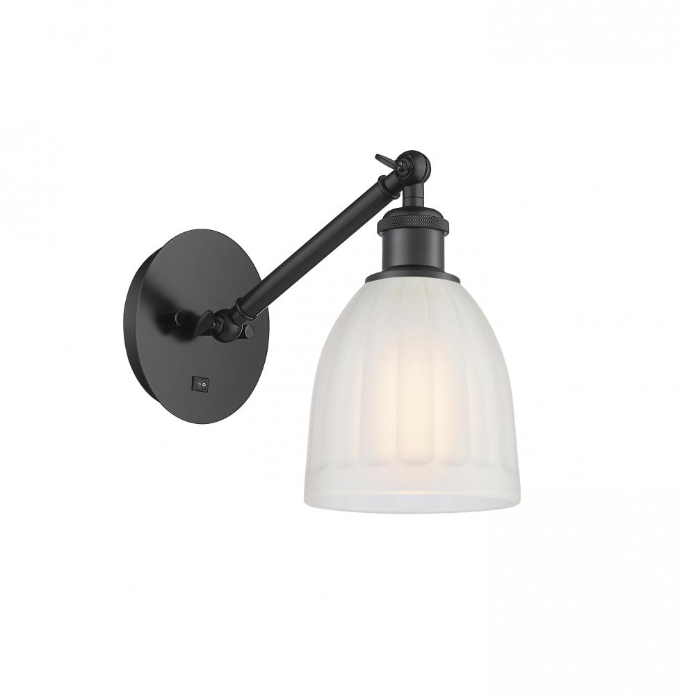 Brookfield - 1 Light - 6 inch - Matte Black - Adjustable Sconce