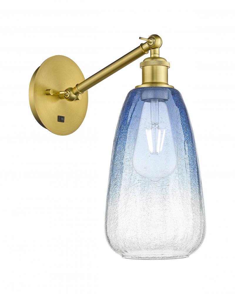 Brookhaven Almond - 1 Light - 6 inch - Satin Gold - Sconce